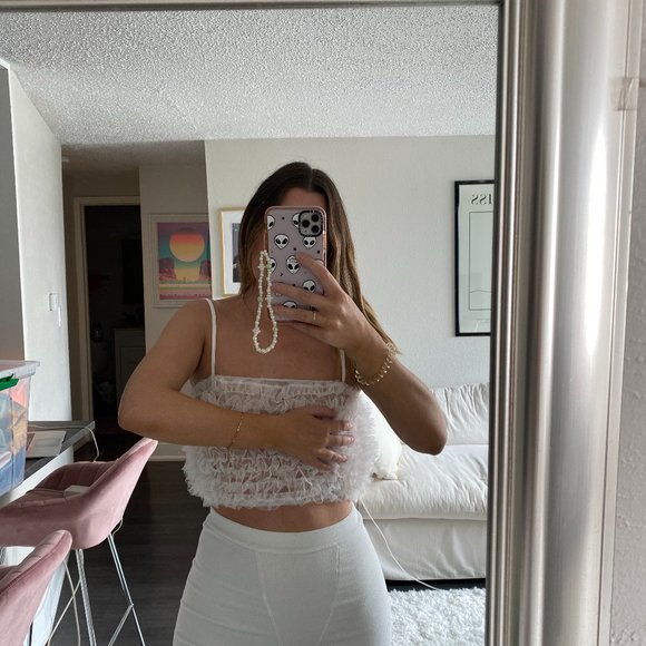 Tops - Ruffle crop top